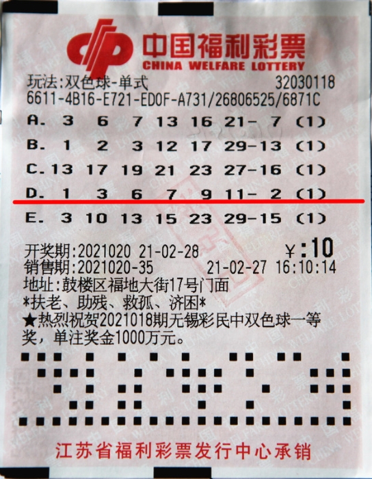 2019年双色球第8期，幸运之光再次闪耀