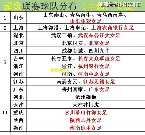 探索中国足球的巅峰，揭秘中超联赛队伍构成
